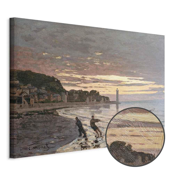 Quadro - Claude Monet – Hauling a Boat Ashore, Honfleur