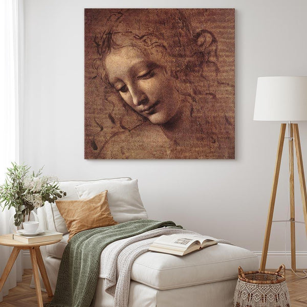 Quadro - Leonardo da Vinci – Head of a Young Woman (Leda)