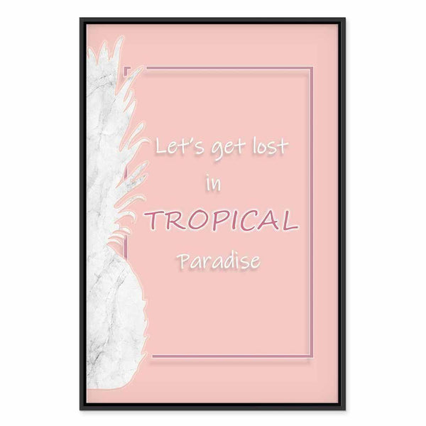 Quadro - Let's Get Lost in Tropical Paradise (1 Part) Vertical