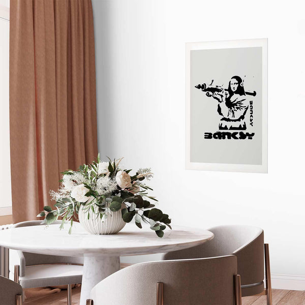 Poster - Mona Lisa with a Bazooka