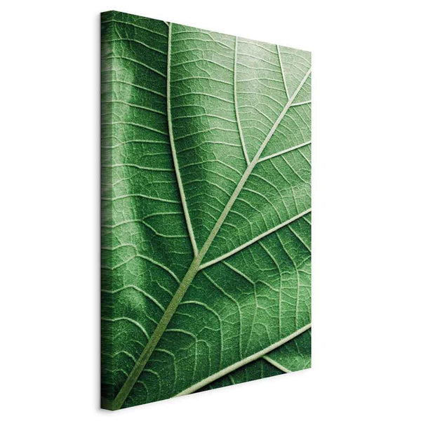 Quadro - Malachite Leaf (1 Part) Vertical