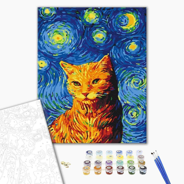 Quadro fai da te - Van Gogh's cat