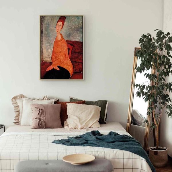 Quadro - Amedeo Modigliani – Jeanne Hebuterne in a Yellow Sweater