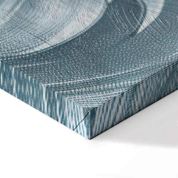 Quadro - Stone Baroque Ornaments in Light Shades of Gray-Blue