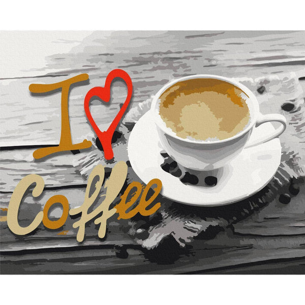 Quadro fai da te - I Love Coffee