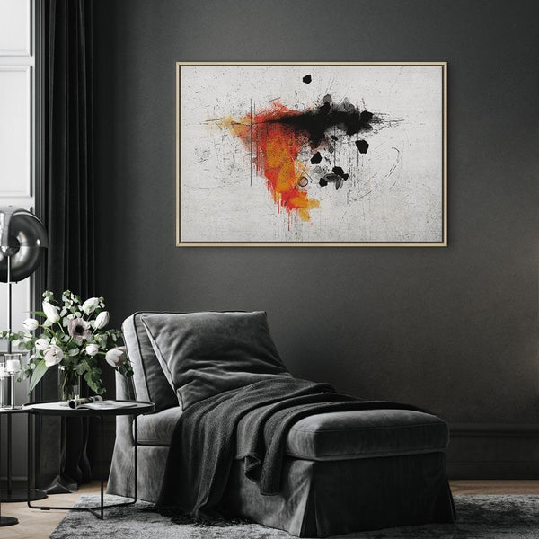 Quadro - Expression of Red (1 Part) Wide