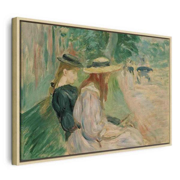 Quadro - Berthe Morisot – Sur un banc de Bois de Boulogne