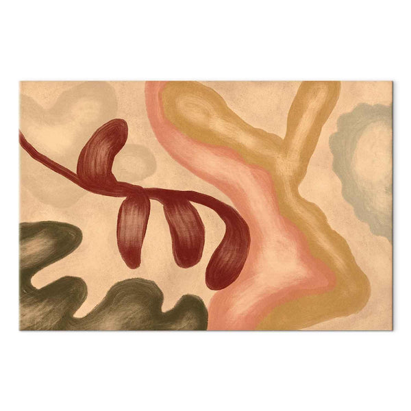 Quadro - Colorful shapes – worn-out figures in lime wash technique