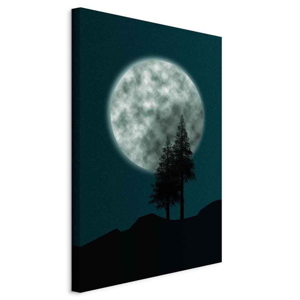 Quadro - Beautiful Full Moon (1 Part) Vertical