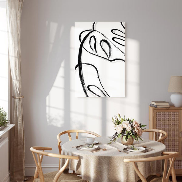 Quadro - White Monstera (1 Part) Vertical