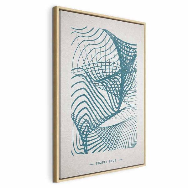 Quadro - Simple Blue (1 Part) Vertical