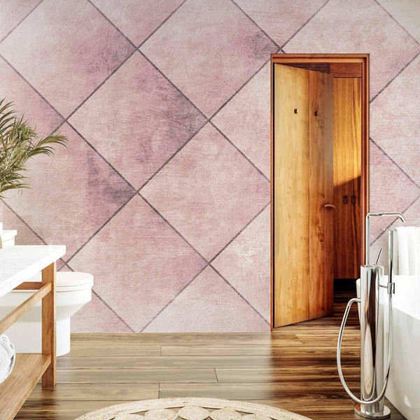 Carta da parati - Perfect cuts - uniform geometric pattern in tiled pattern with pattern