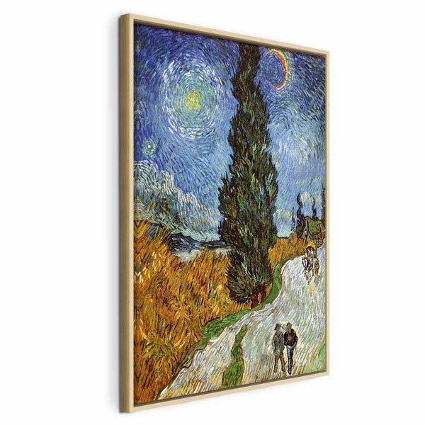 Quadro - Vincent van Gogh – Road with Cypress and Star