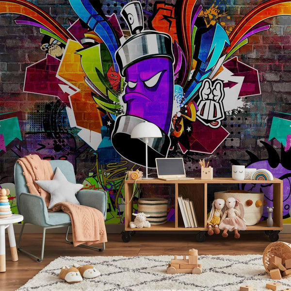 Carta da parati - Graffiti: Colourful attack