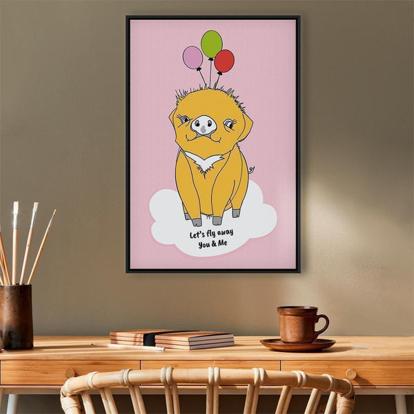 Quadro - Soaring Pig (1 Part) Vertical