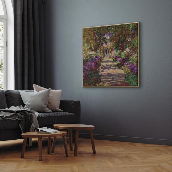 Quadro - Claude Monet – A Pathway in Monet's Garden
