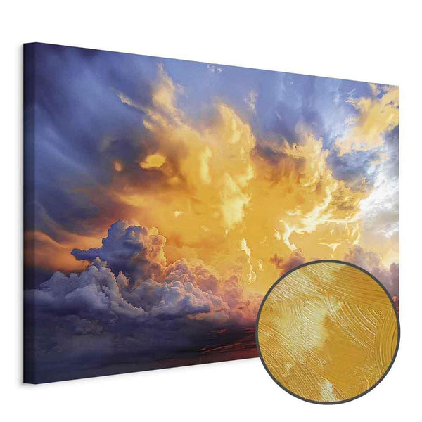 Quadro - Beautiful Sunset - Clouds in Warm Shades