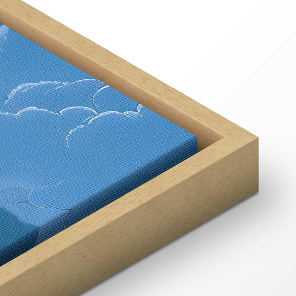 Quadro - Blue Sky Breaking Through White Fluffy Clouds