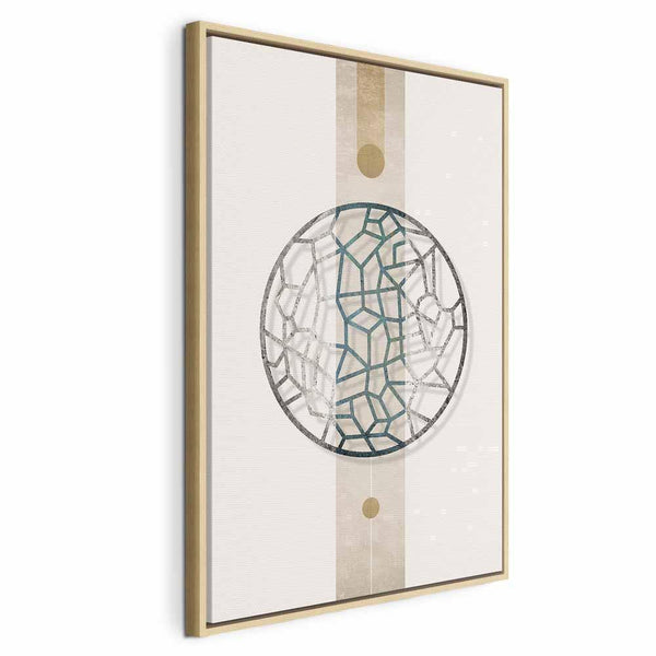 Quadro - Circle with Artistic Details (1-part) - Abstract Shape