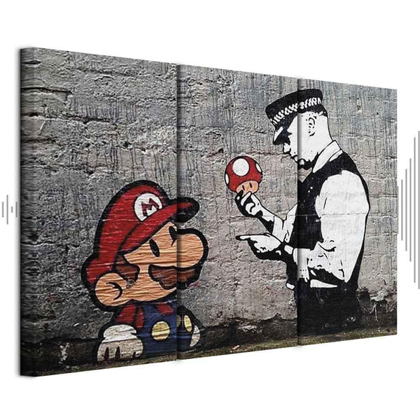 Quadro - Super Mario Mushroom Cop by Banksy