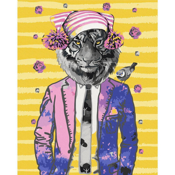 Quadro fai da te - Tiger in Hat