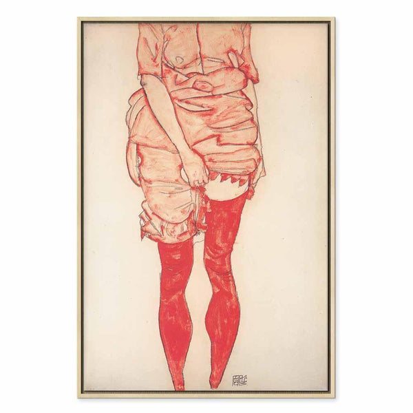 Quadro - Egon Schiele – Standing Woman in Red