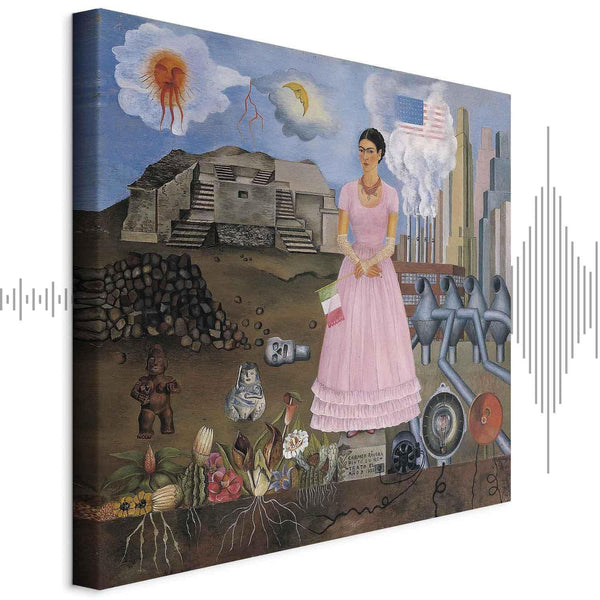Quadro - Frida Kahlo – Self-Portrait on the Borderline Between Mexico and the United States