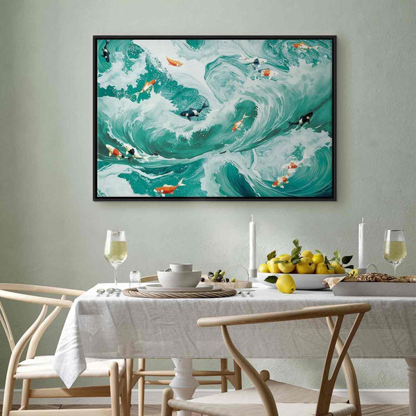 Quadro - Fish and waves