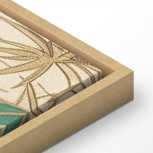 Quadro - By an Asian pond - an illustration in the style of a Japanese engraving, depicting a heron