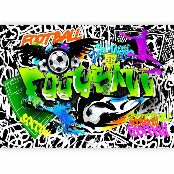 Carta da parati - Football Graffiti