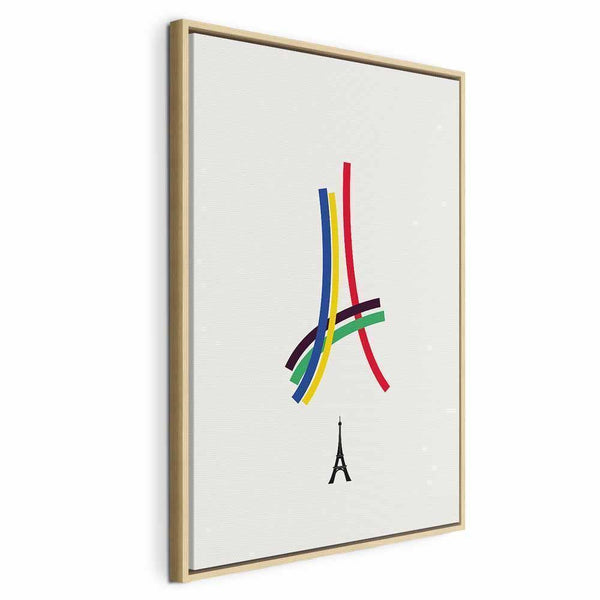 Quadro - Eiffel Tower - Colorful Graphics - Abstraction