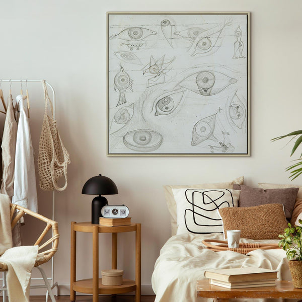 Quadro - Frida Kahlo – Drawing of Eyes