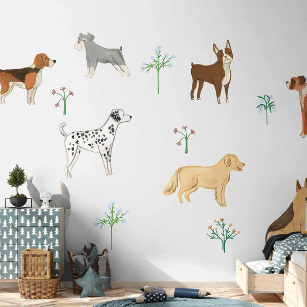 Carta da parati - Doggies - a Subtle Illustration for Children