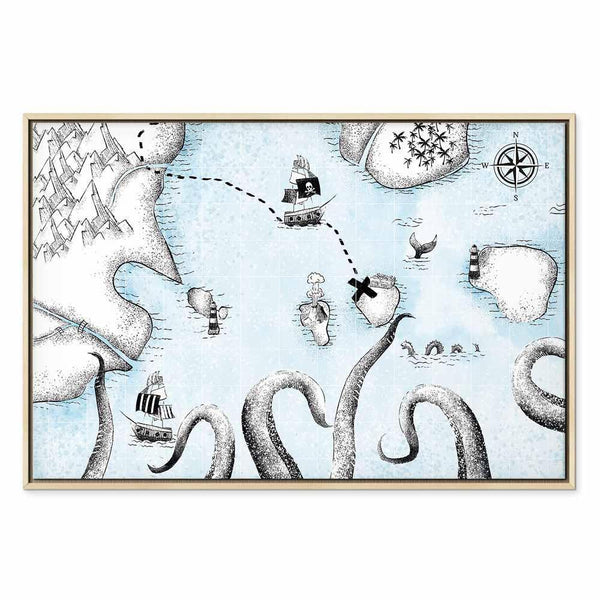 Quadro - Treasure Map (1 Part) Wide