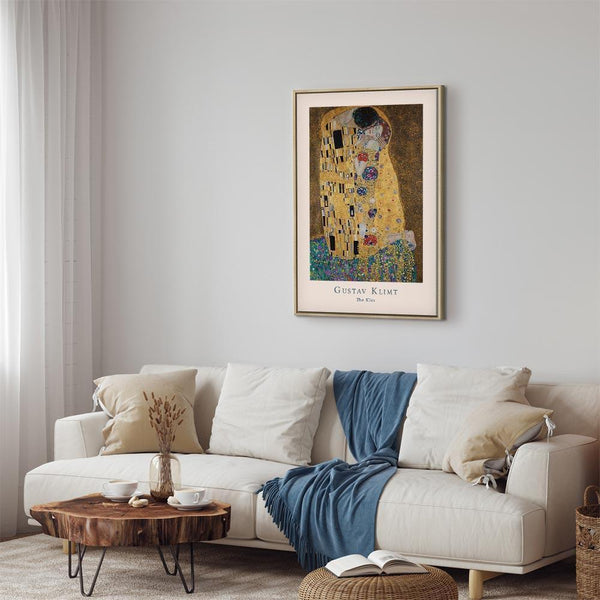 Quadro - Gustav Klimt - The Kiss (1 Part) Vertical