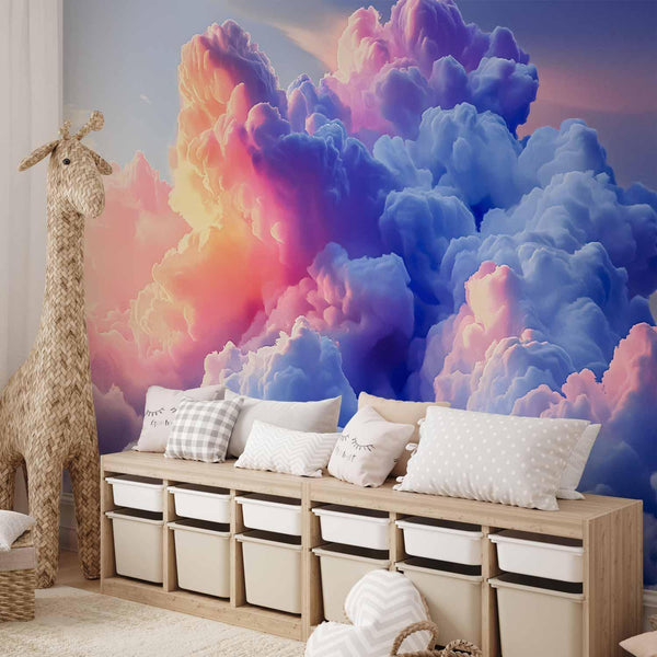 Carta da parati - Clouds Like Painted: Artistic Brushes of Dawn Painting the Sky