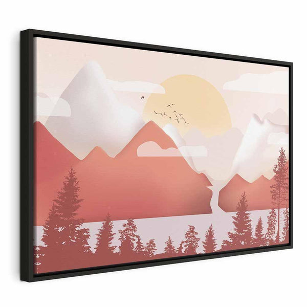 Quadro - Landscape at Sunset (1 Part) Wide