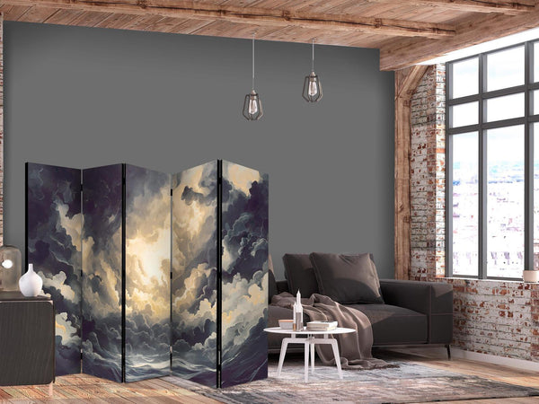 Paravento - Epic Light Play: The Sun Battling for Dominance Over the Clouds