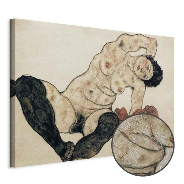 Quadro - Egon Schiele – Liegender Akt mit gelbem Handtuch