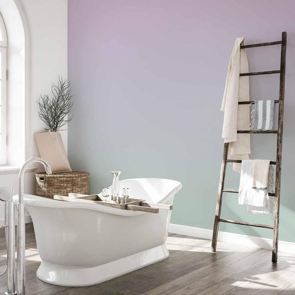 Carta da parati - Pastel Gradient - Transition of Colors from Violet to Mint