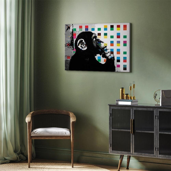 Quadro - Banksy The Thinker Monkey