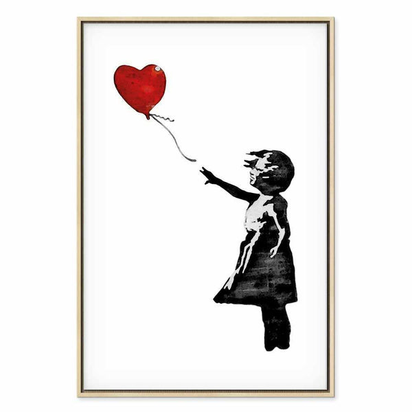 Quadro - Banksy: Girl with Balloon (1 Part) Vertical