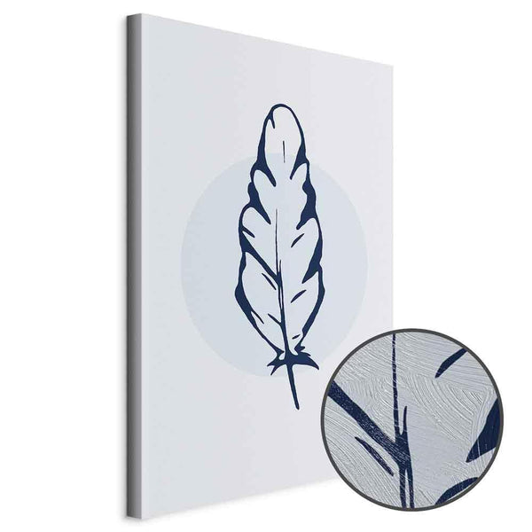Quadro - Blue Feather (1 Part) Vertical