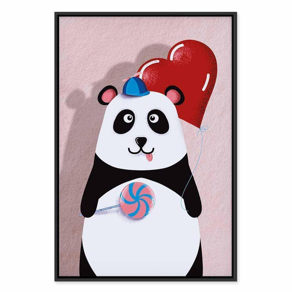 Quadro - Panda with a Balloon (1 Part) Vertical