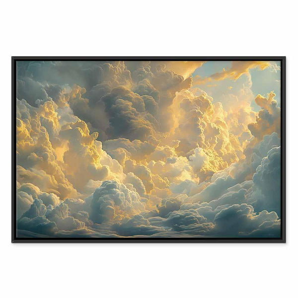 Quadro - Last Breath of the Day: Clouds Illuminated by Evening Glow