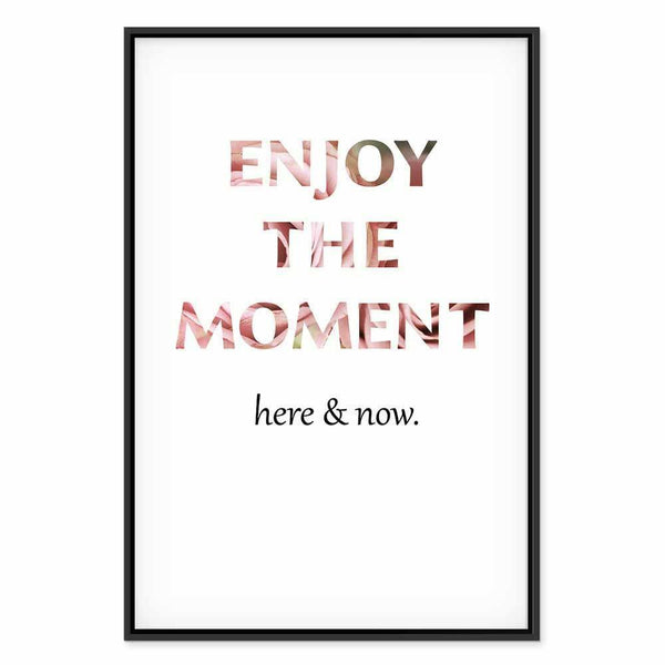 Quadro - Unique Moment (1-part) - English Text on White Background