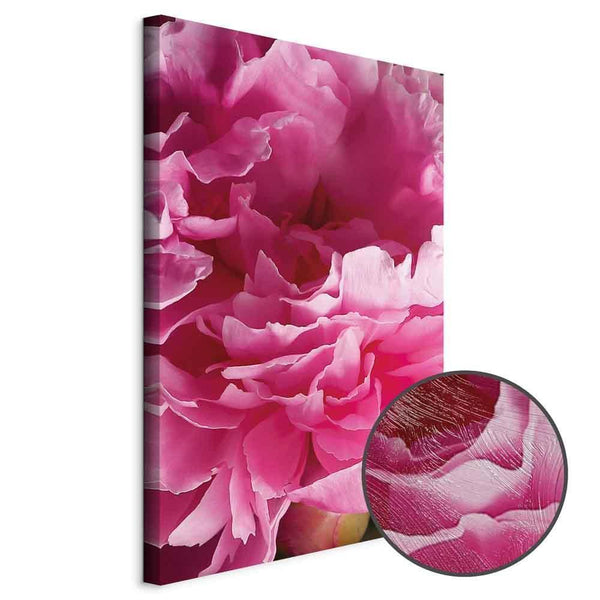 Quadro - Blossom of Beauty (1-part) - Pink Peony Flower Embraced by Nature