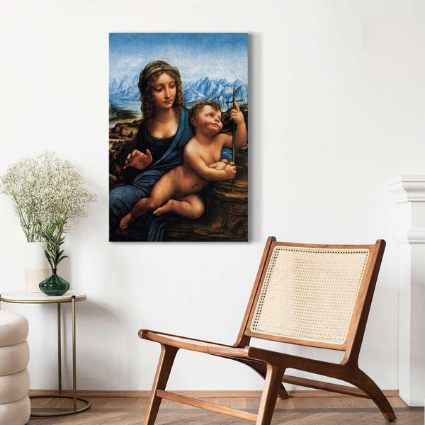Quadro - Leonardo da Vinci – Madonna With a Distaff