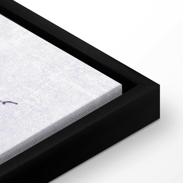 Quadro - Majestic flight - a crane in flight in monochrome