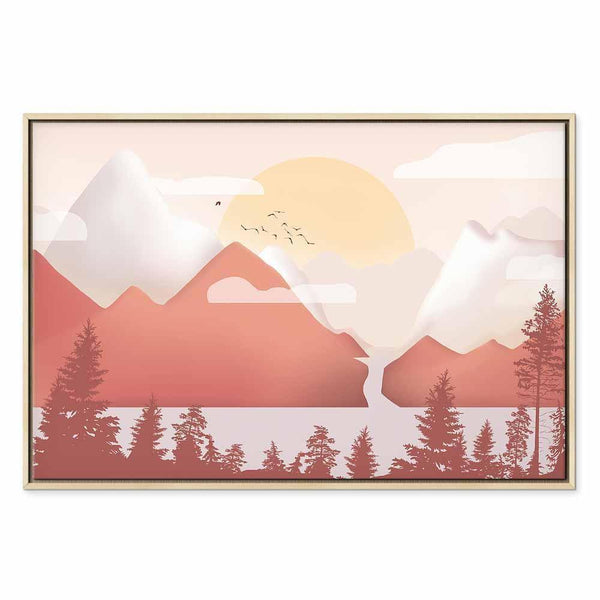 Quadro - Landscape at Sunset (1 Part) Wide